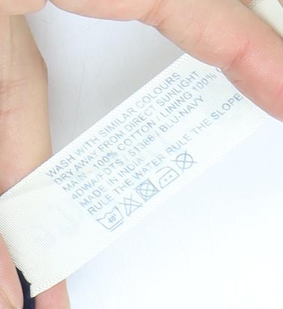 Fat Face Women's Blue Floral Knee Length Dress Size 12