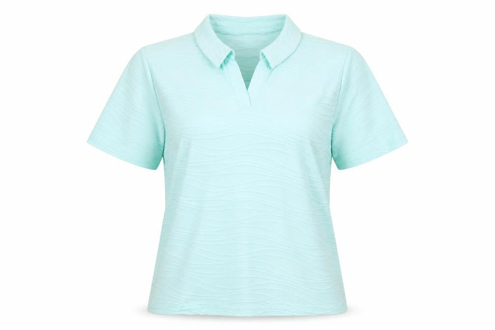 Front view of Honor Milburn Women's Green Polo Shirt, size 8