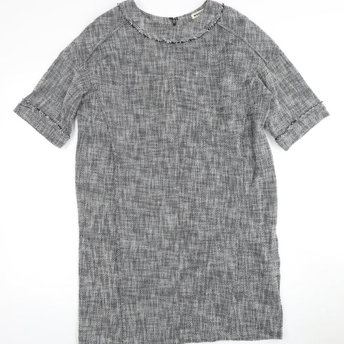 Whistles Grey Half Sleeve Women's Dress, Size 12