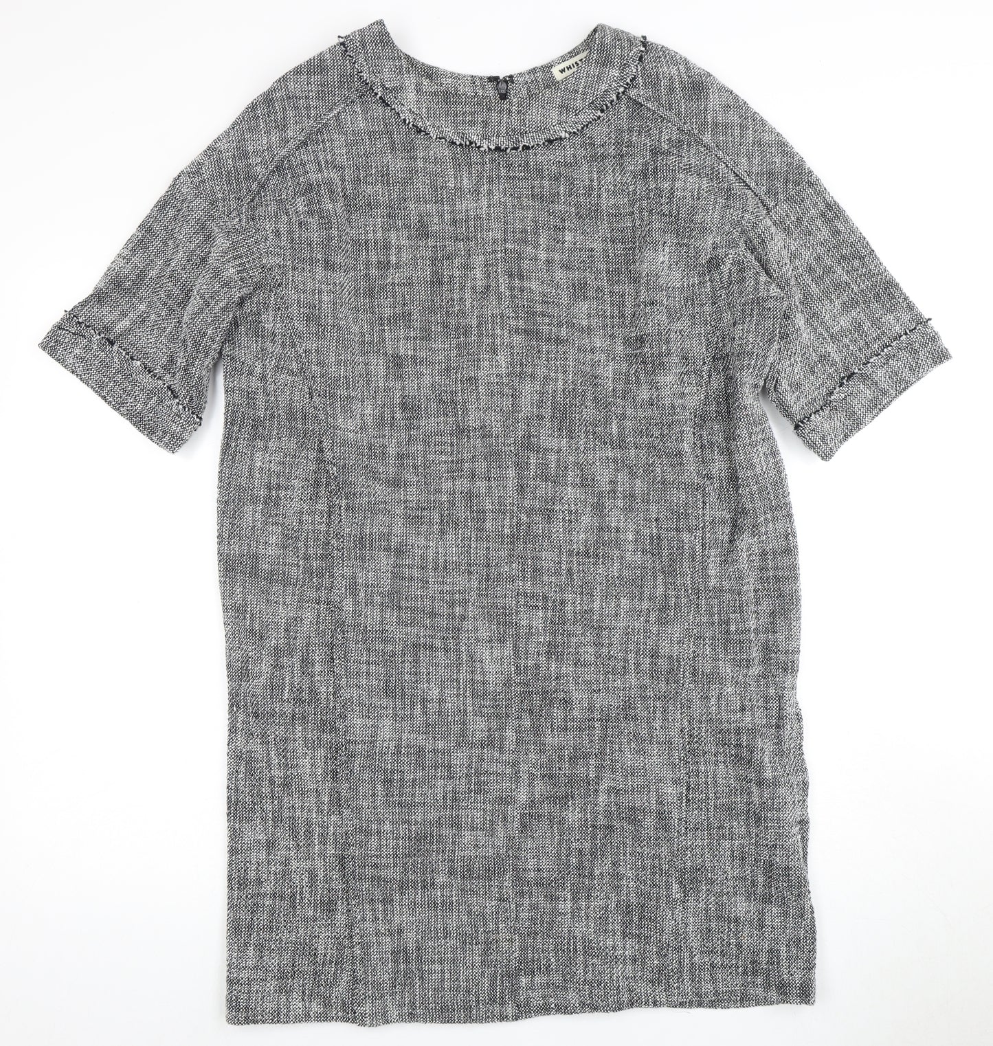 Whistles Grey Half Sleeve Women's Dress, Size 12