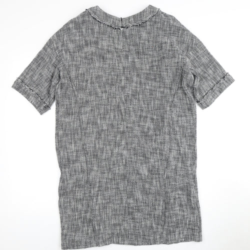 Whistles Grey Half Sleeve Women's Dress, Size 12