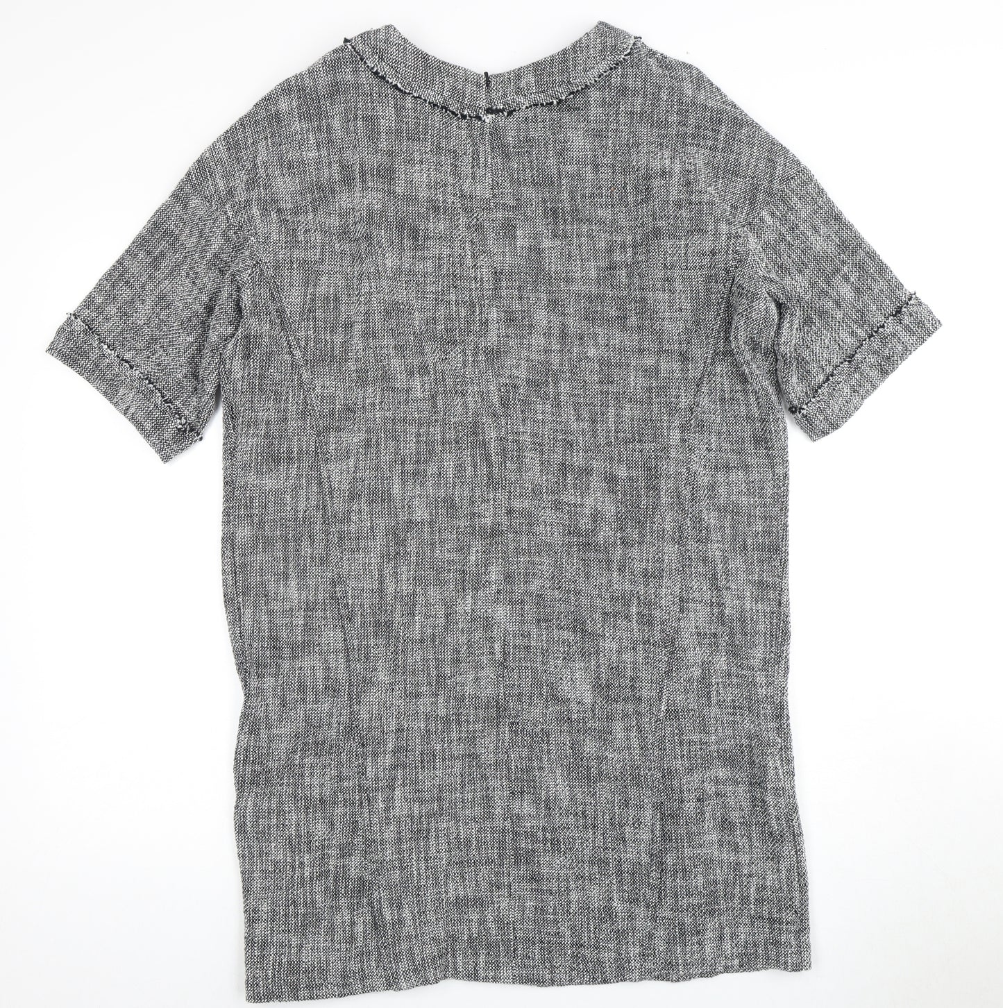 Whistles Grey Half Sleeve Women's Dress, Size 12