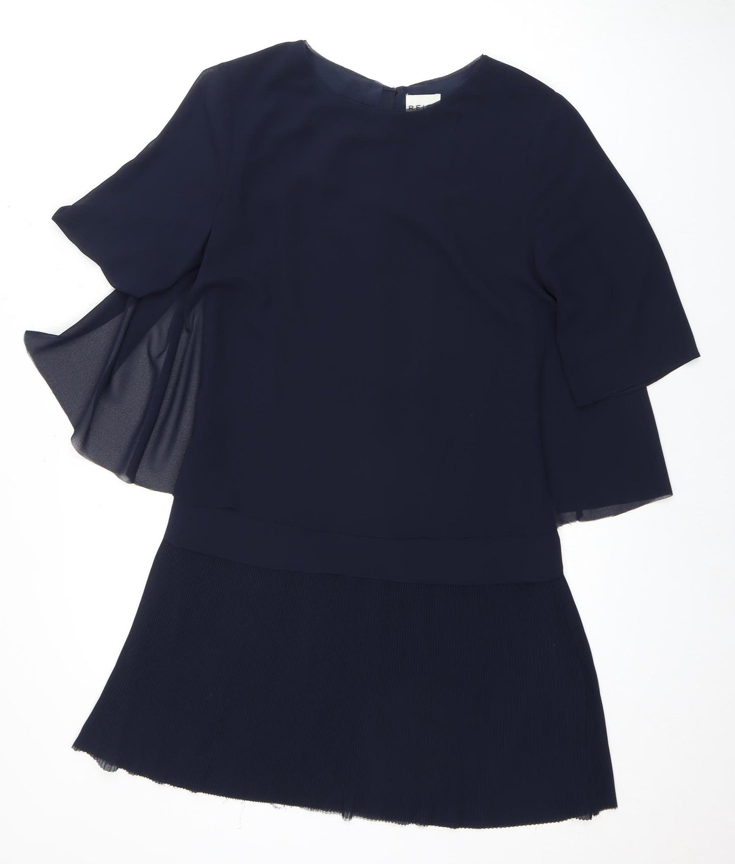 Reiss Women's Navy Blue Dress Size 6 Half Sleeve Elegant