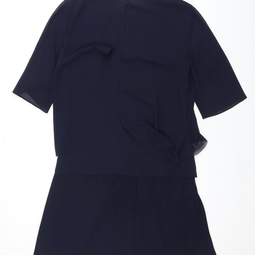 Reiss Women's Navy Blue Dress Size 6 Half Sleeve Elegant