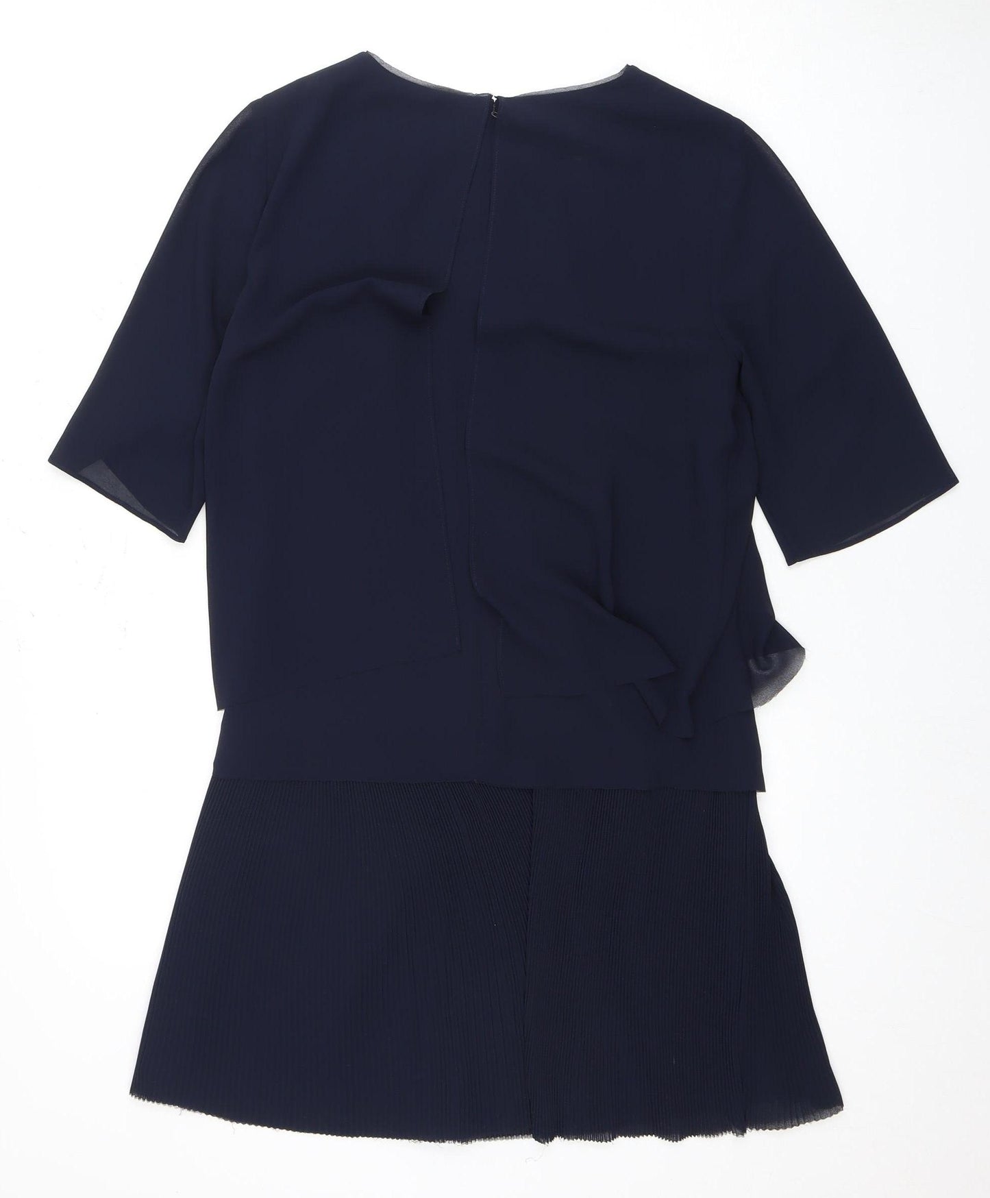 Reiss Women's Navy Blue Dress Size 6 Half Sleeve Elegant