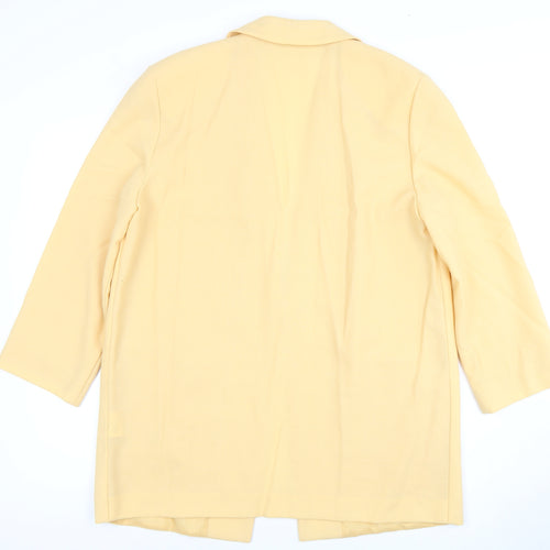 Jacques Vert Yellow Blazer Women Size 12