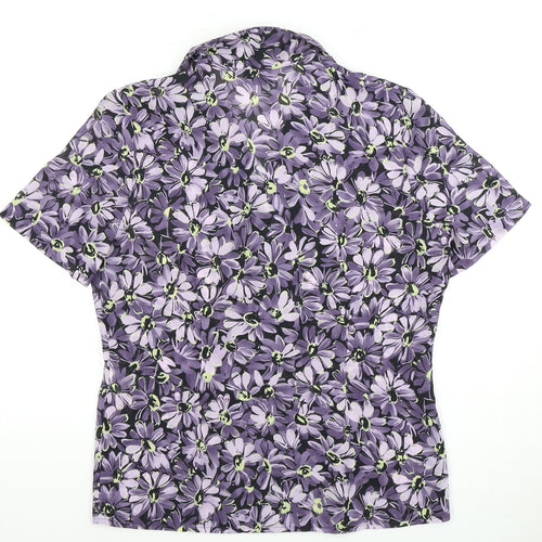 Alexon Women's Purple Floral Blouse Size 10