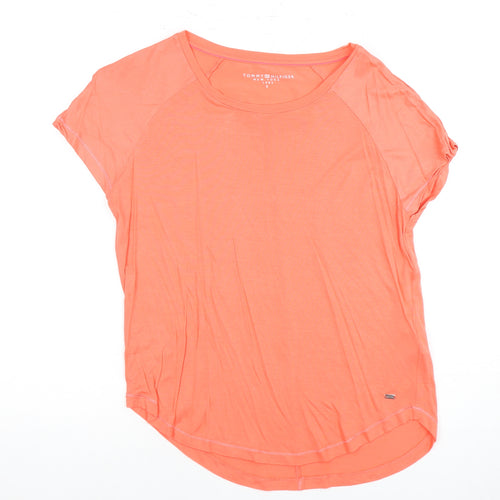 Tommy Hilfiger Women's Orange T-Shirt Size S