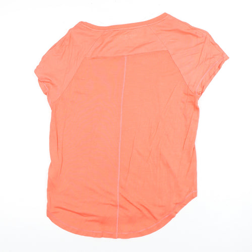 Tommy Hilfiger Women's Orange T-Shirt Size S