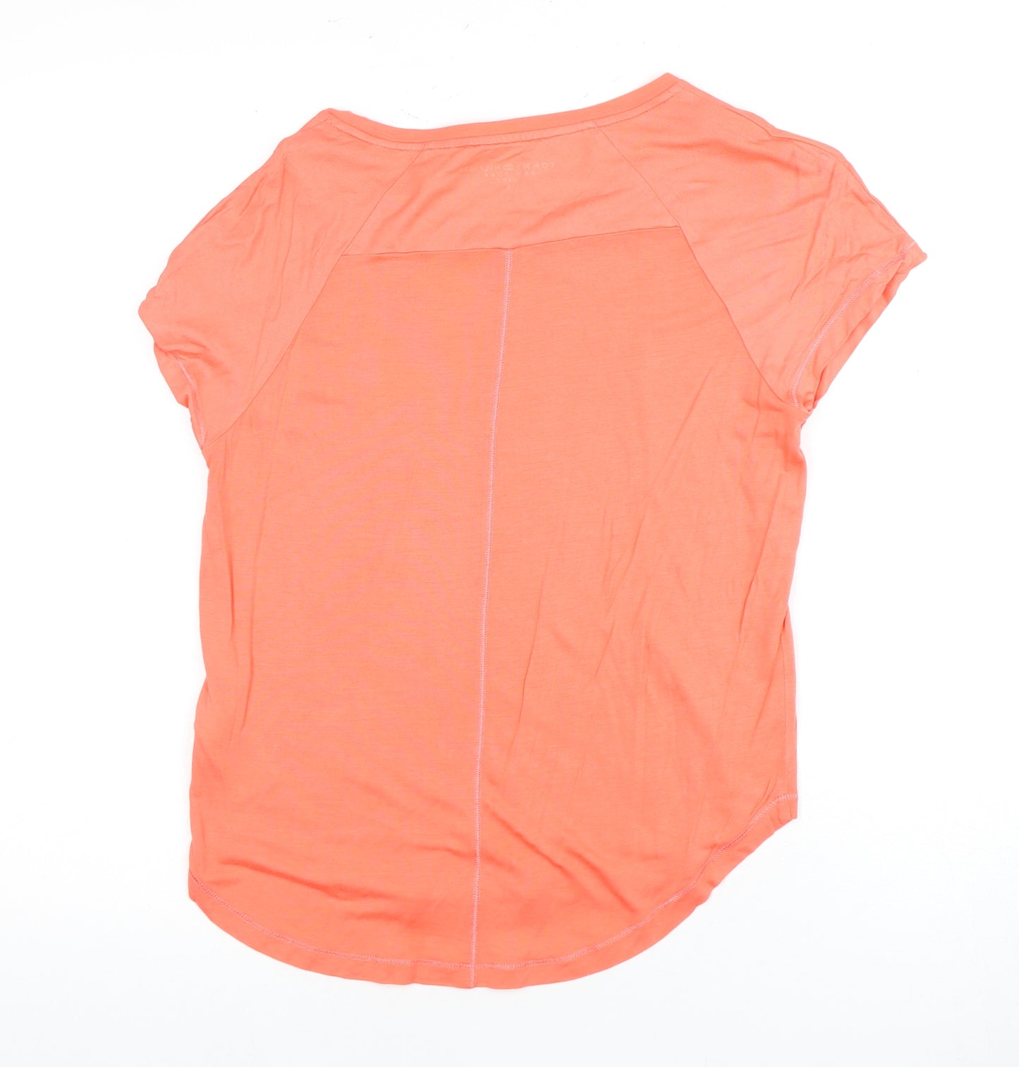 Tommy Hilfiger Women's Orange T-Shirt Size S