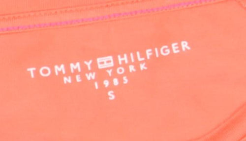 Tommy Hilfiger Women's Orange T-Shirt Size S