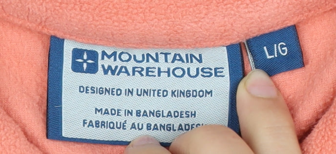 Mountain Warehouse Women's Pink Large Fleece Pullover