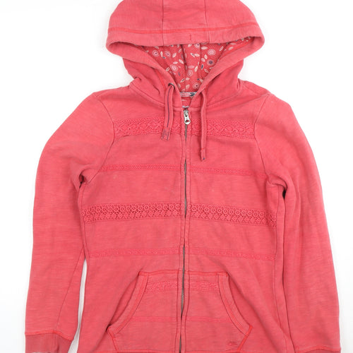 Mantaray Women's Red Full Zip Hoodie Size 10