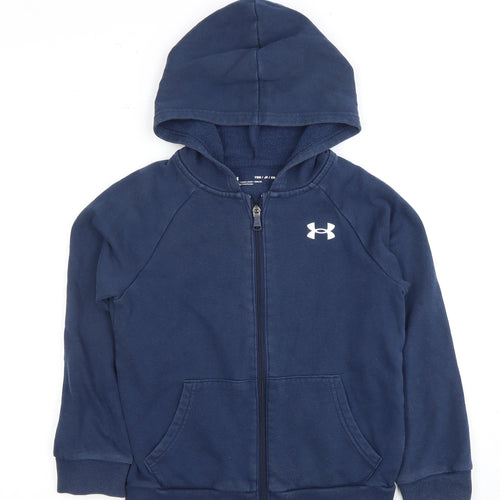 Under Armour Boys Blue Full Zip Hoodie XS
