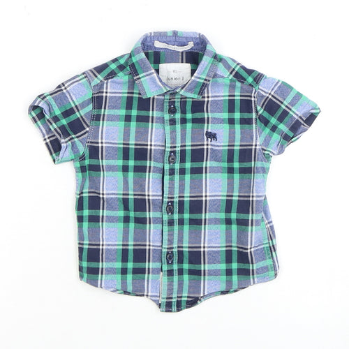 Junior J Boys Multicoloured Plaid Button-Up Shirt 12-18 Months
