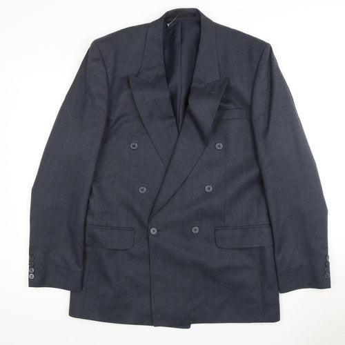 Centaur Men's Blue Double-Breasted Blazer 40L