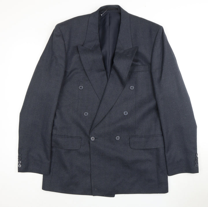Centaur Men's Blue Double-Breasted Blazer 40L