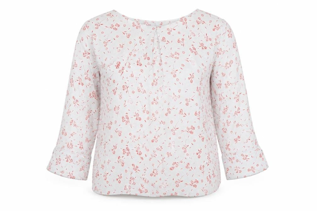 Front view of Jigsaw Women's Floral Blouse - UK 12, Spring Style