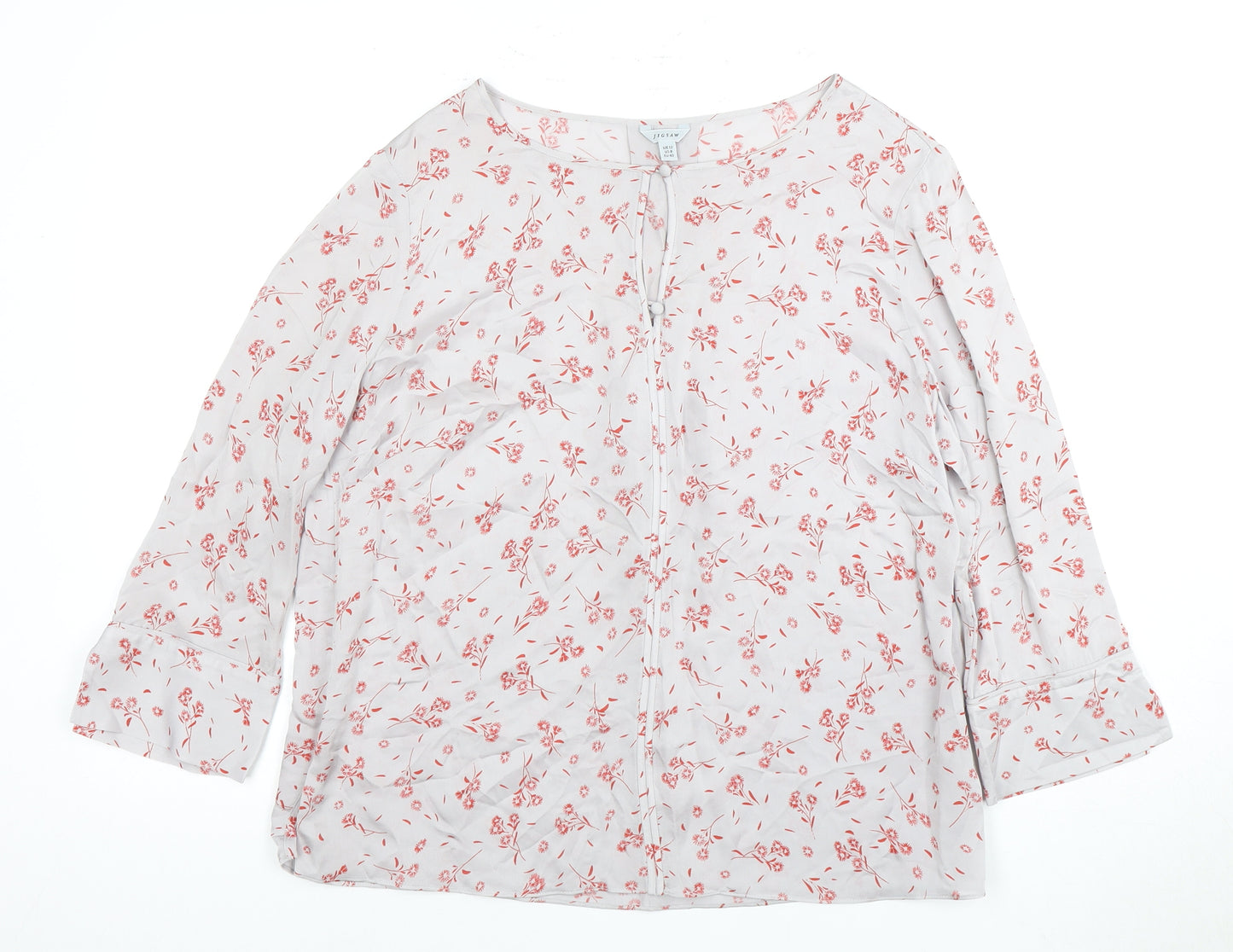 Jigsaw Women's Floral Blouse - UK 12, Spring Style