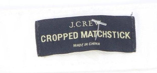J.Crew Women's White Cropped Jeans UK 4