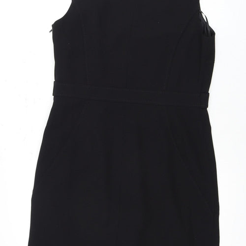 Windsmoor Black Knee Length Shift Dress 10 Women