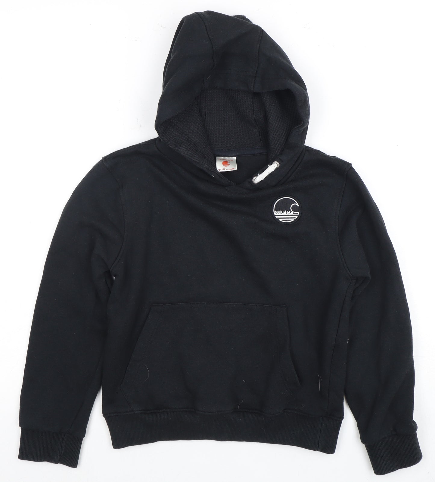 SoulCal & Co Boys Black Pullover Hoodie 9-10 Years, Casual