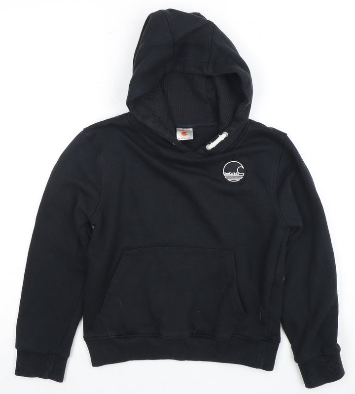 SoulCal & Co Boys Black Pullover Hoodie 9-10 Years, Casual