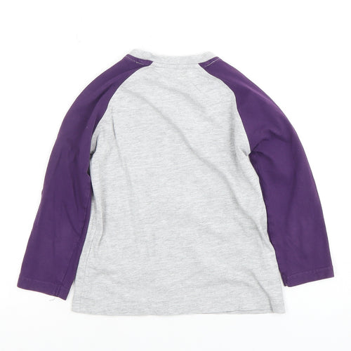 Mountain Warehouse Girls Grey T-Shirt 5-6 Years Long Sleeve