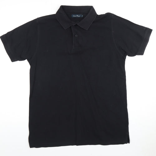 James Pringle Men's Black Polo Shirt S