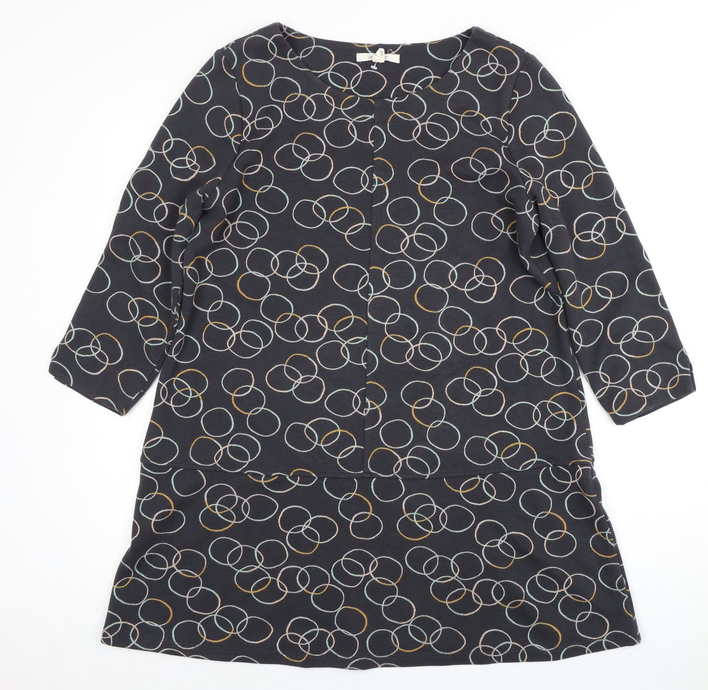 White Stuff Women's Multicoloured Shift Dress Size 14