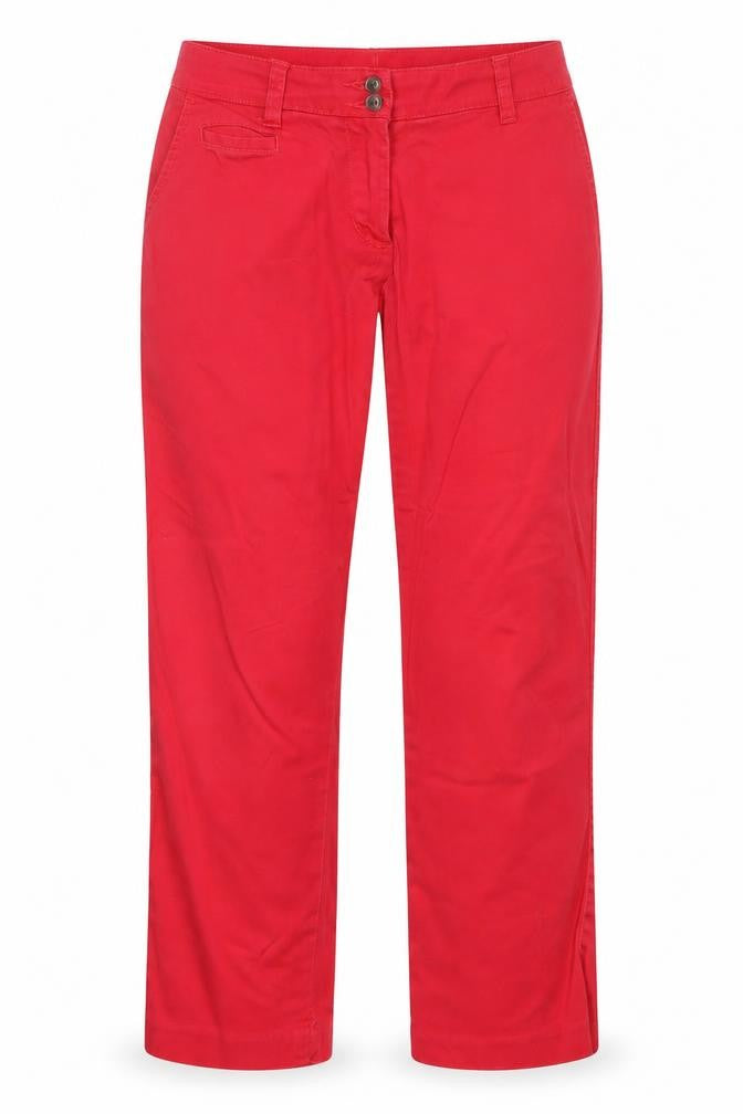 Front view of Tommy Hilfiger Women's Red Jeans, size 6, Stretch