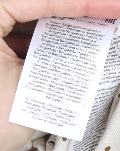 Jacqueline de Yong Women's Beige T-Shirt, S, Casual Style