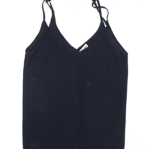 Whistles Women's XS Black Camisole Tank, V-Neck Elegant