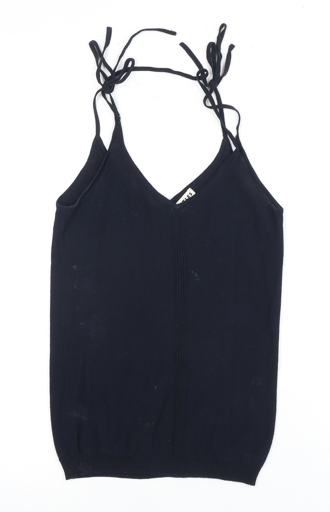 Whistles Women's XS Black Camisole Tank, V-Neck Elegant
