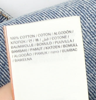 Superdry Women's Blue Denim Mini Skirt - Size 8