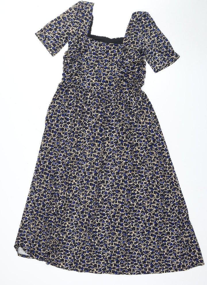 Jigsaw Women's Multicoloured Floral Dress Size S