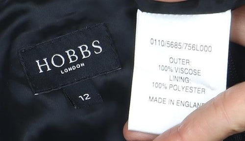 Hobbs Women's Black Sleeveless Dress Size 12