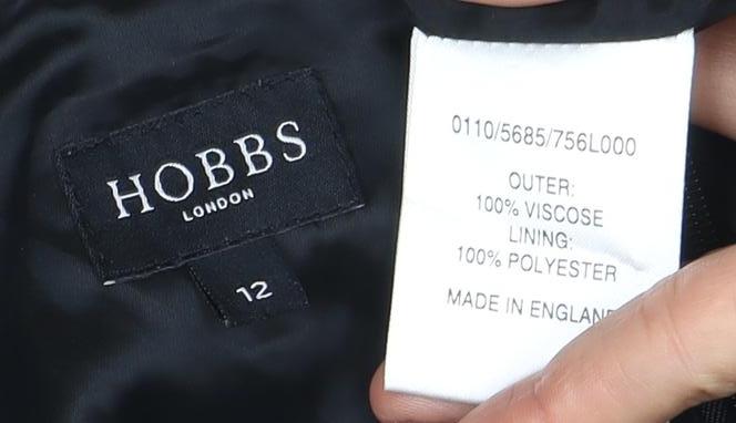 Hobbs Women's Black Sleeveless Dress Size 12