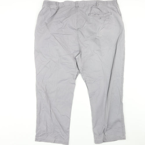 Cotton Traders Men's Grey Trousers, Size 44, Cotton Comfort