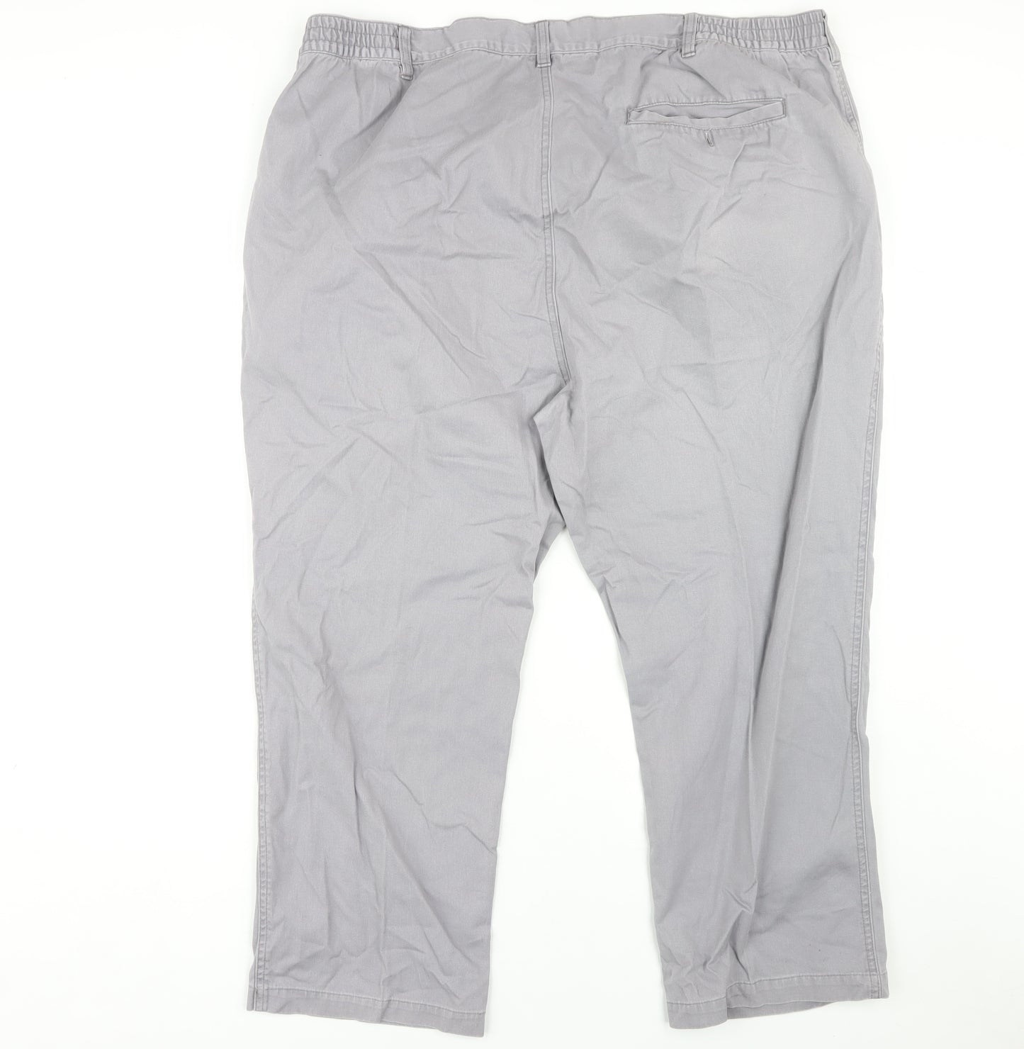 Cotton Traders Men's Grey Trousers, Size 44, Cotton Comfort