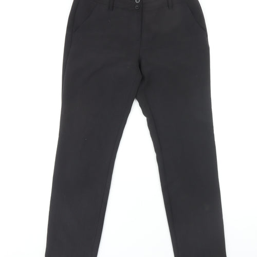 Next Women's Black Straight Trousers Size 10