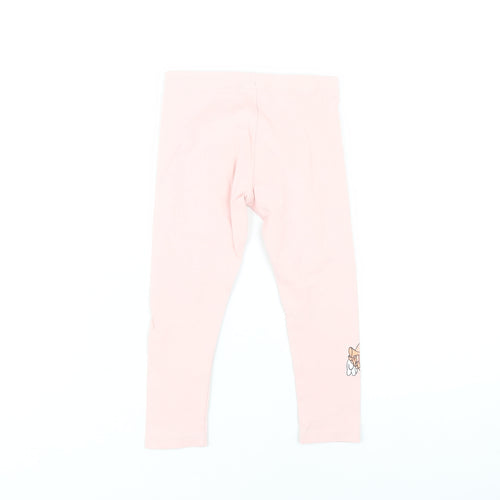 Disney Girls Pink Minnie Mouse Ankle Leggings 2-3 Years
