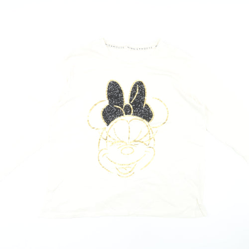George Disney Minnie Mouse Pyjama Top White 16-18 Women