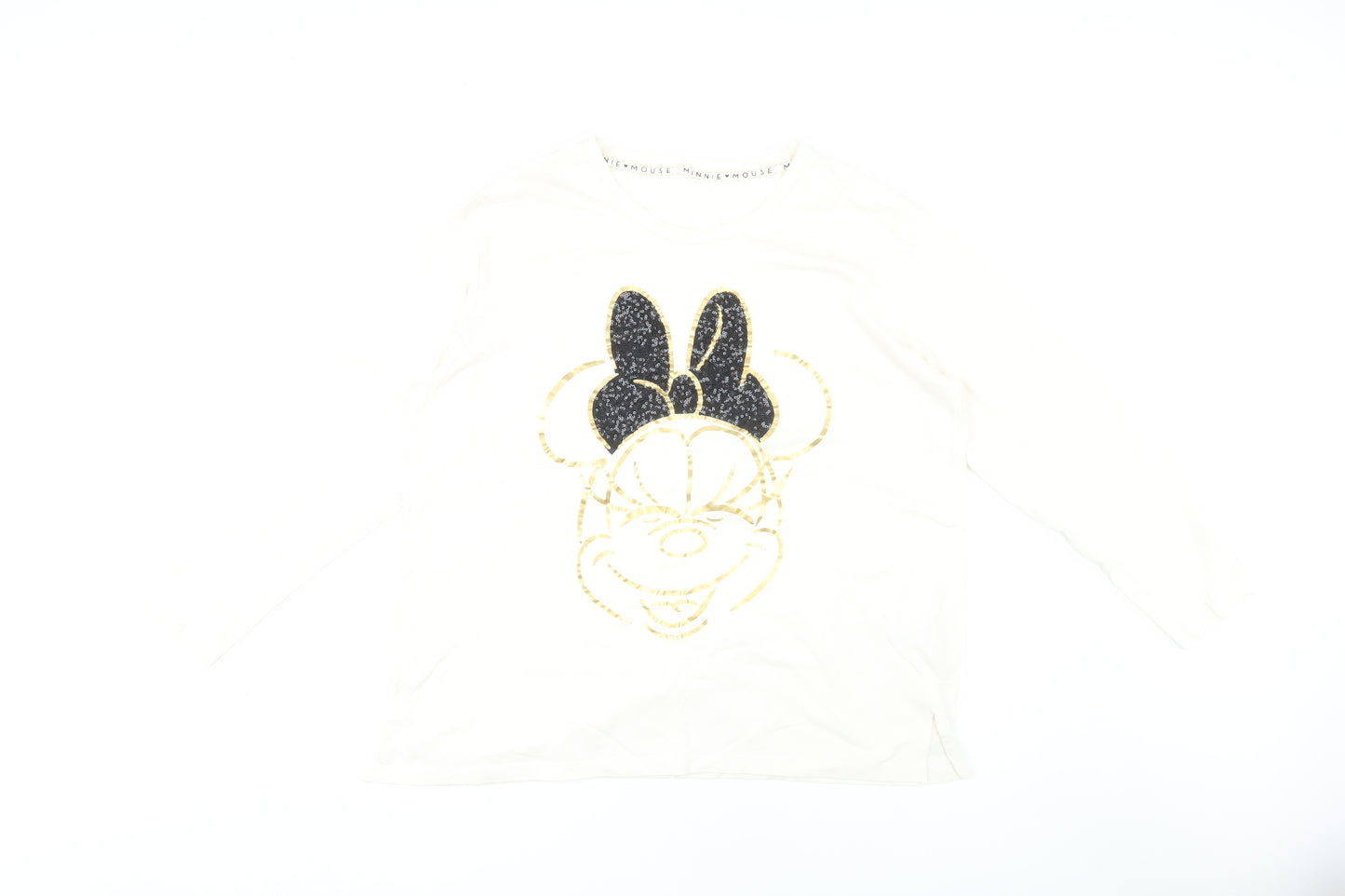 George Disney Minnie Mouse Pyjama Top White 16-18 Women