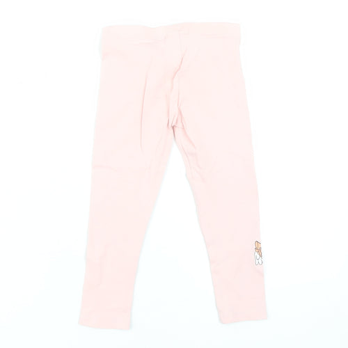 Disney Girls' Pink Minnie Mouse Leggings, Size 2-3 Years