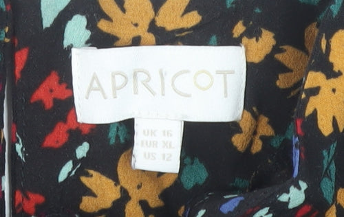 Apricot Women's Multicoloured Floral Dress, Size 16