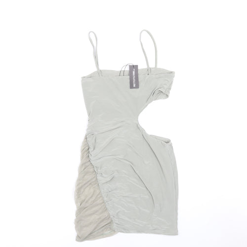 PrettyLittleThing Women’s Green Bodycon Dress Size 8