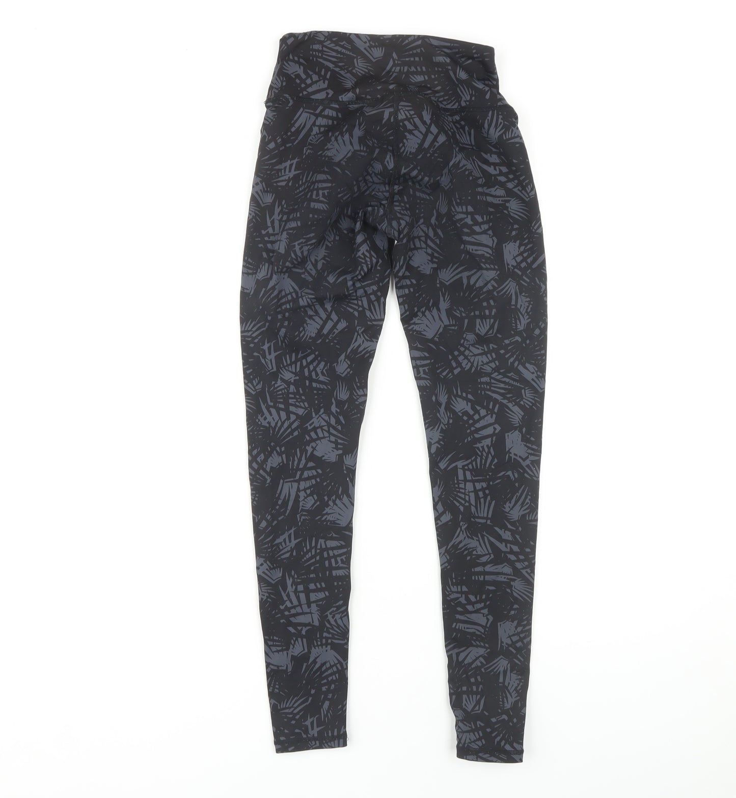USA Pro Women's Black Geometric Gym Leggings Size 8