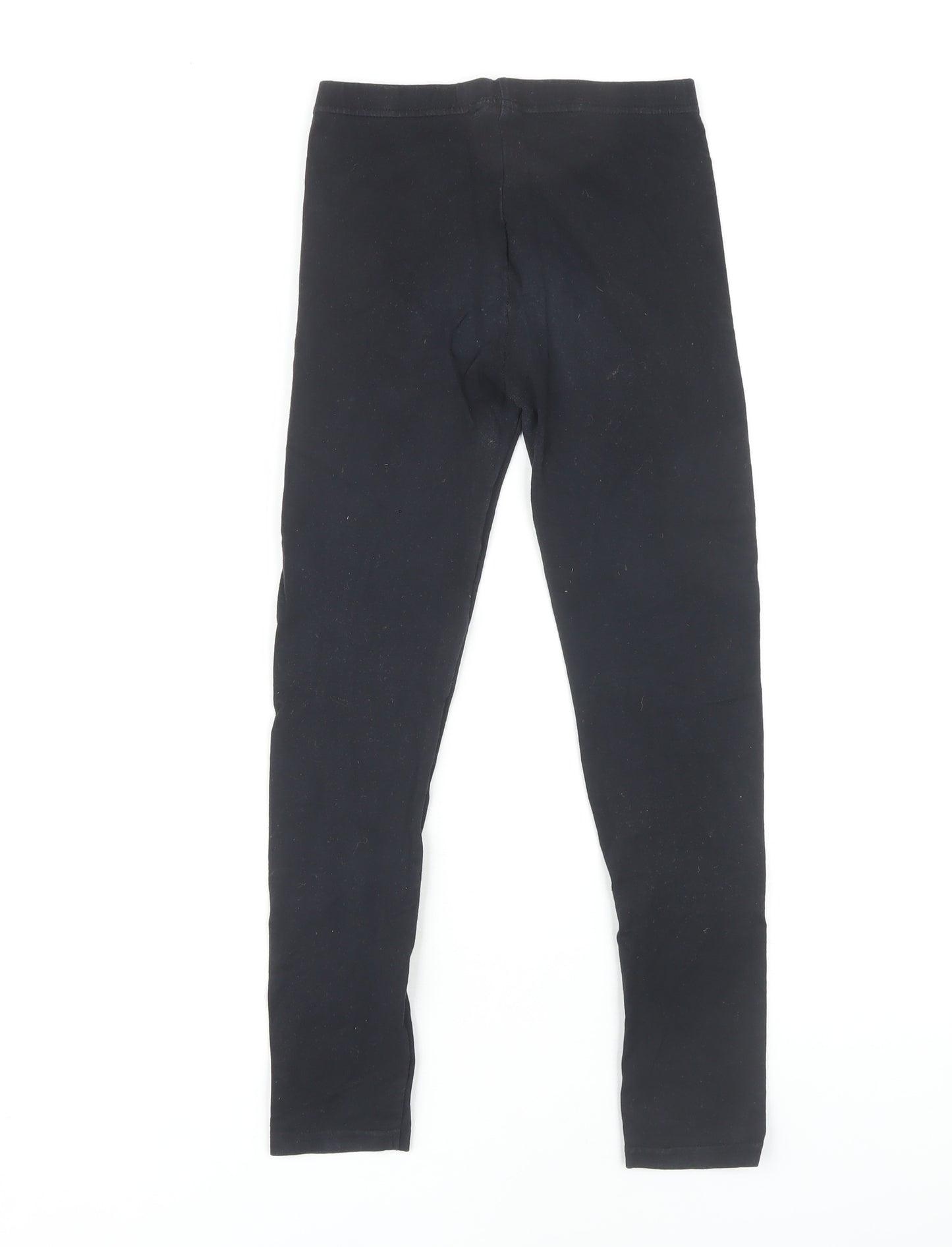 Skechers Girls Black Leggings 11 Years Cotton Blend