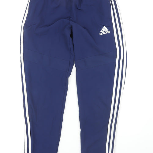 Adidas Boys Blue Jogger Trousers 14 Years